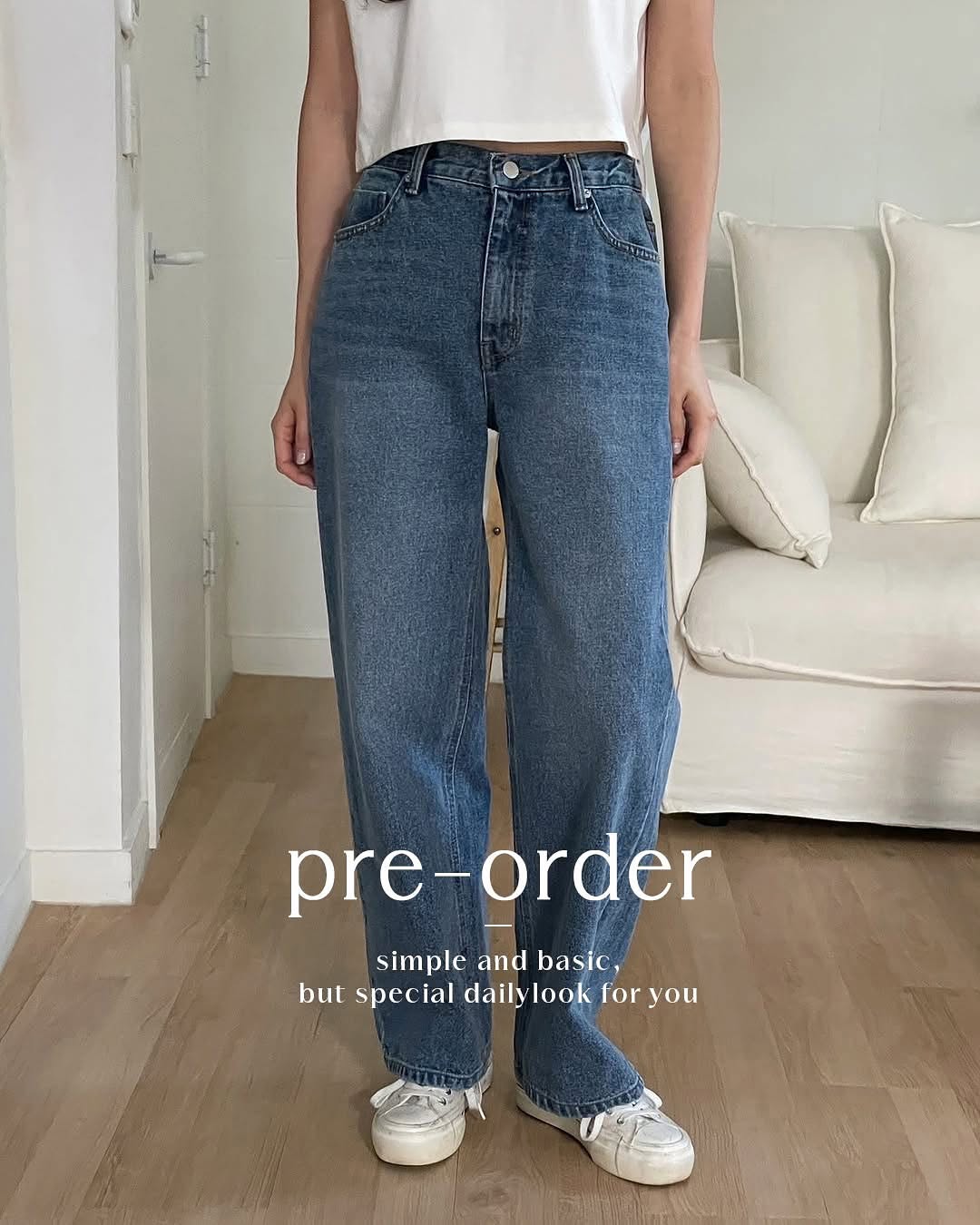 billy banding denim pants