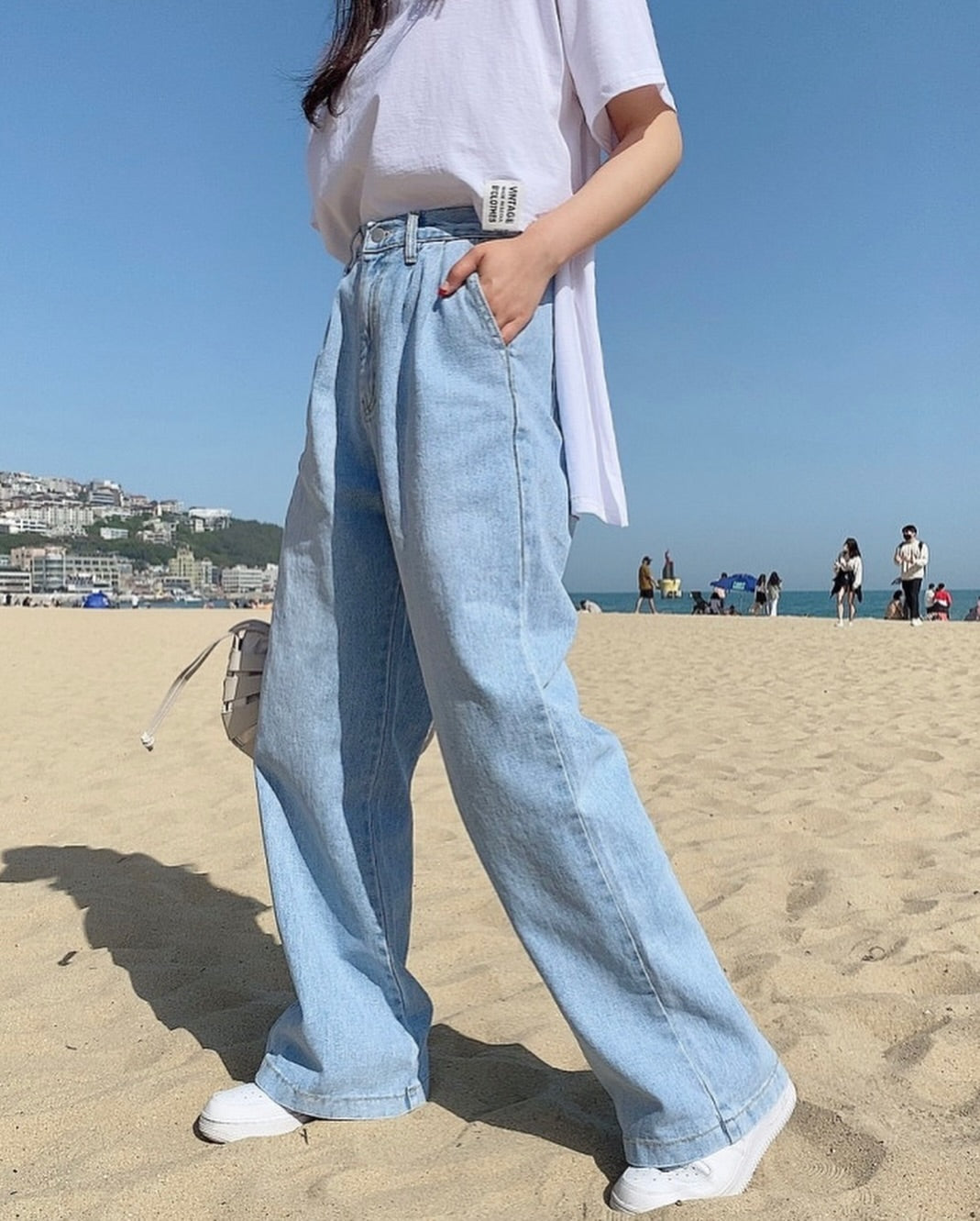 pani wide banding denim