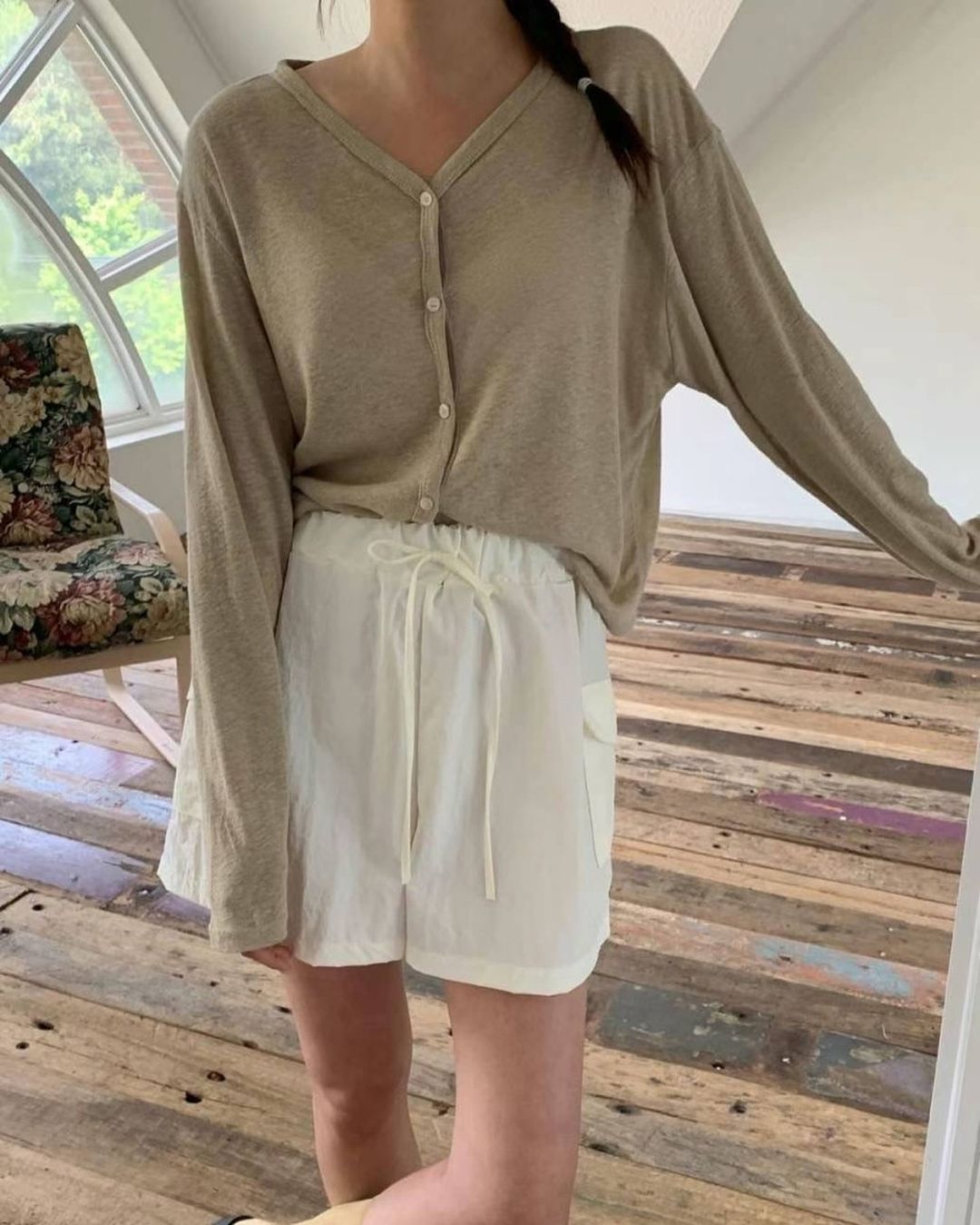 ssom linen cardigan