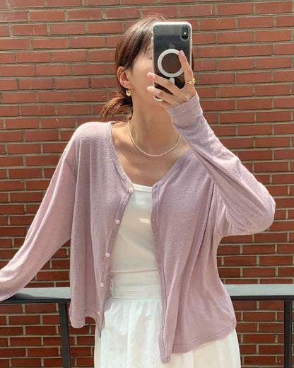 ssom linen cardigan