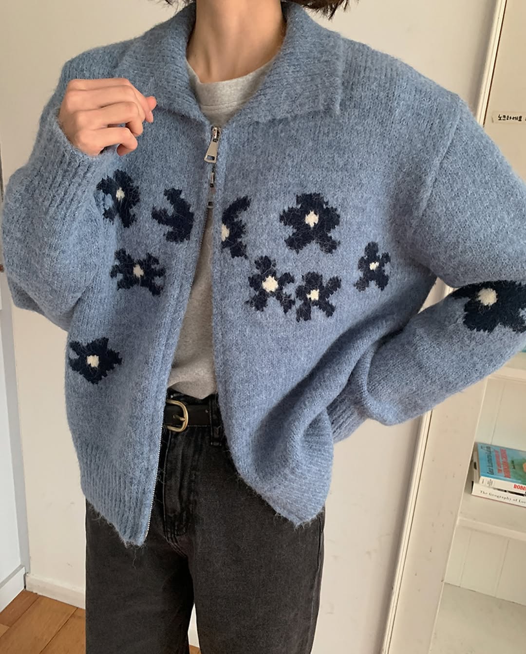 daisy knit cardigan