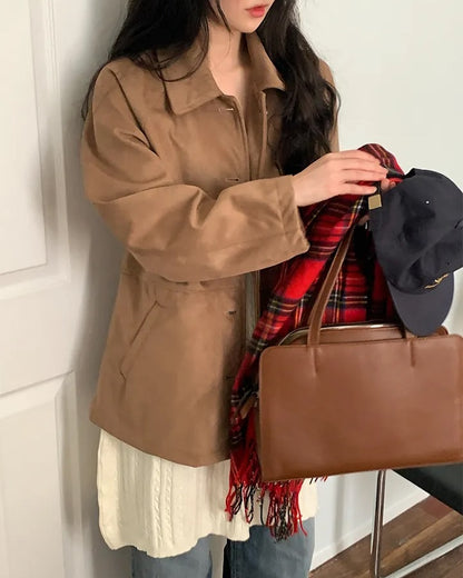 gram suede mid jacket