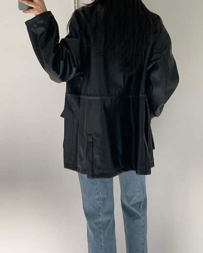 rory string leather jacket (premium)