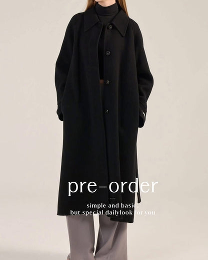 polana classic coat (black)