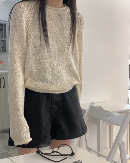 rolling cotton knit