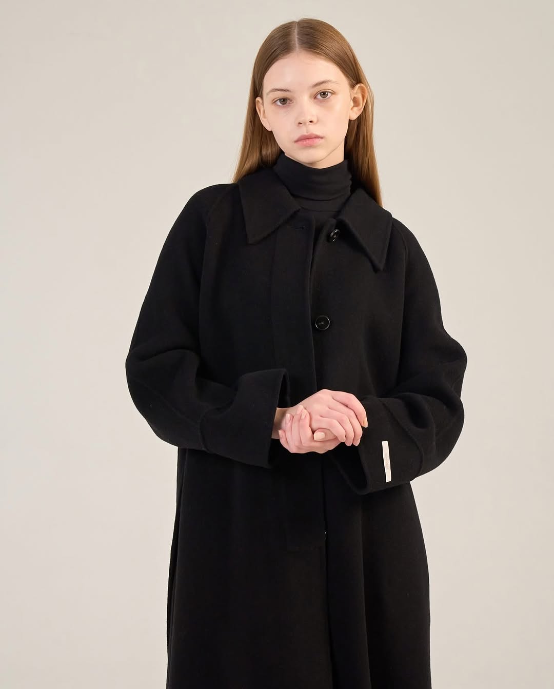 polana classic coat (black)