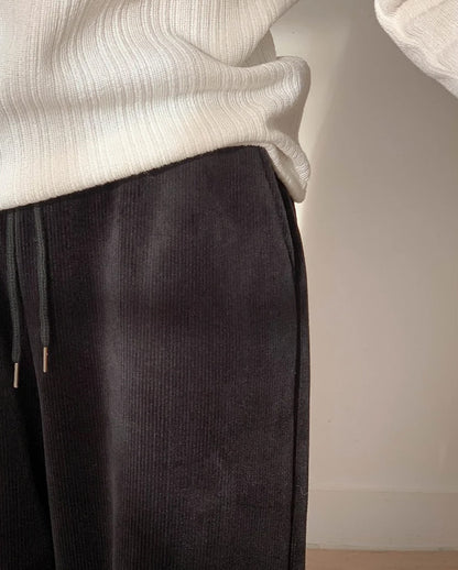 velour fleece pants