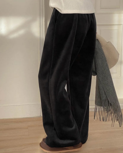 velour fleece pants