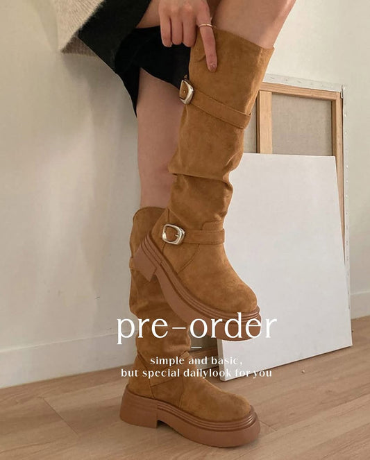 oneul buckle boots [pre-order]