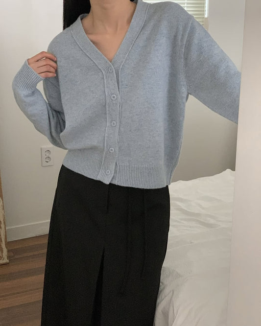 sezane wool cardigan