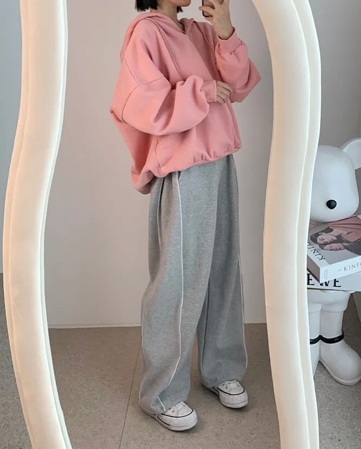 double line fleece pants (pre-order)