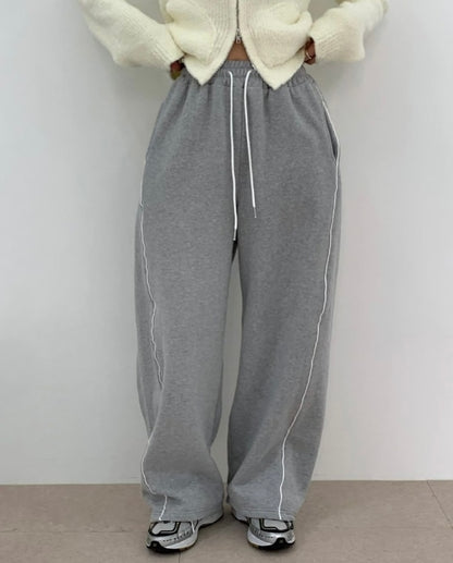 double line fleece pants (pre-order)