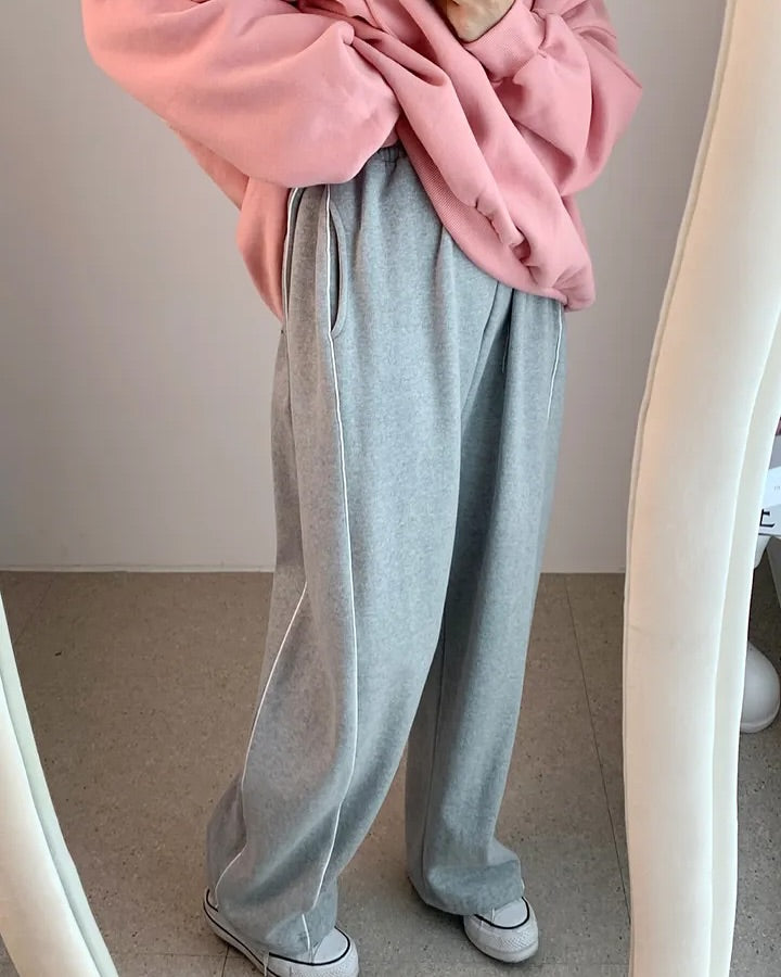 double line fleece pants (pre-order)