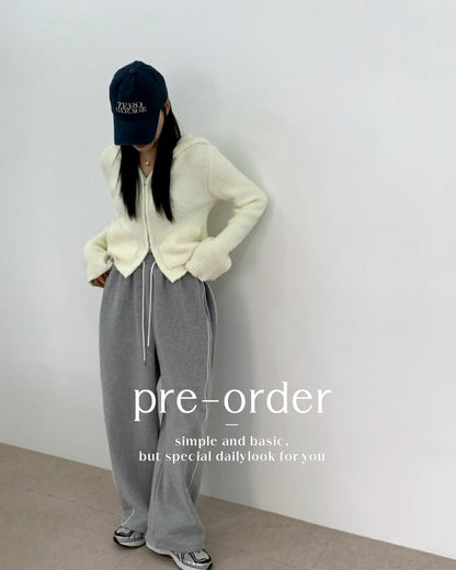 double line fleece pants (pre-order)