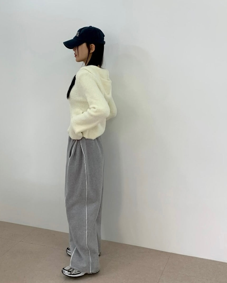 double line fleece pants (pre-order)