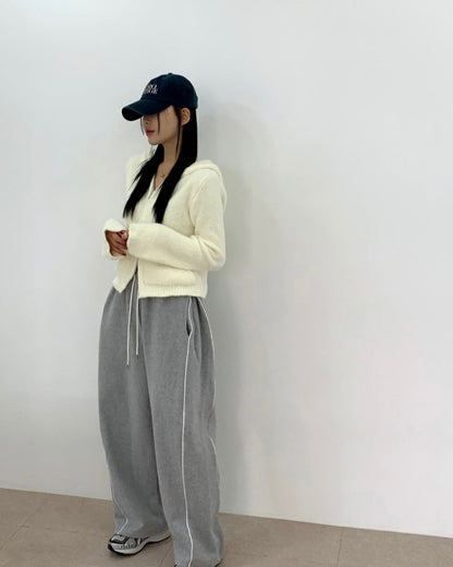 double line fleece pants (pre-order)