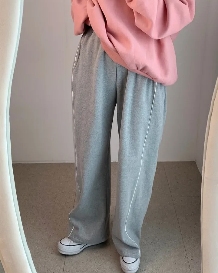 double line fleece pants (pre-order)