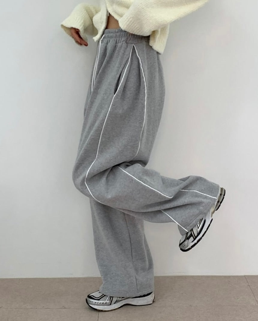 double line fleece pants (pre-order)