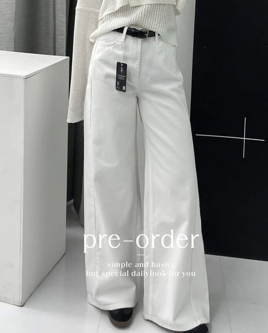 line cotton pants (pre-order)