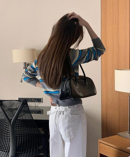 miu striped cardigan