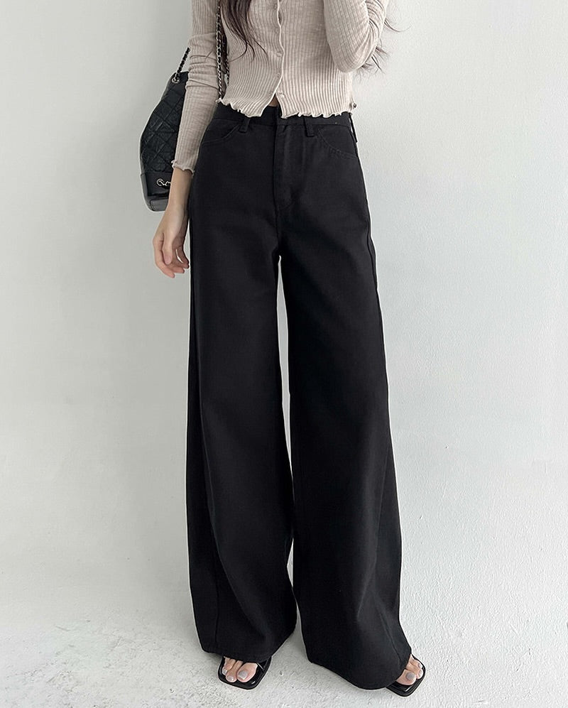 line cotton pants