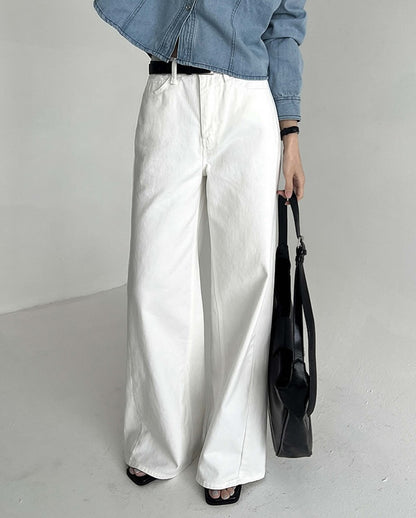 line cotton pants