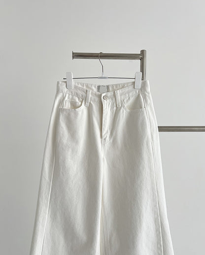 line cotton pants