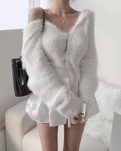 sera crop cardigan