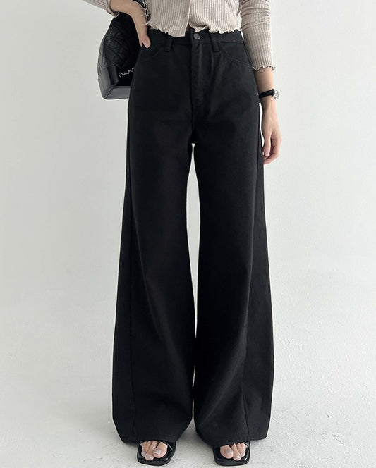 line cotton pants