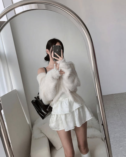 sera crop cardigan