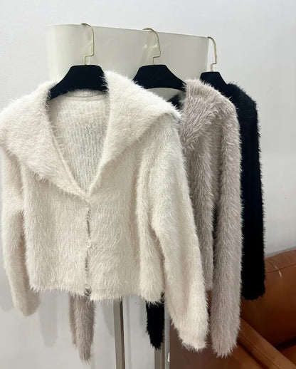 sera crop cardigan