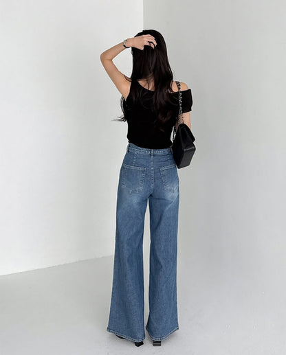 lip pocket banding pants (pre-order)