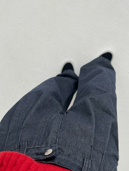 pintuck non-fade denim pants (pre-order)