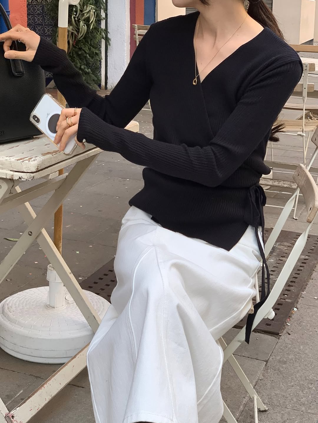 ella wrap knit