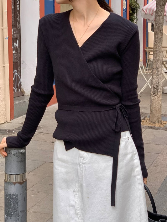 ella wrap knit