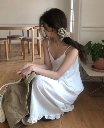 pure frill long skirt