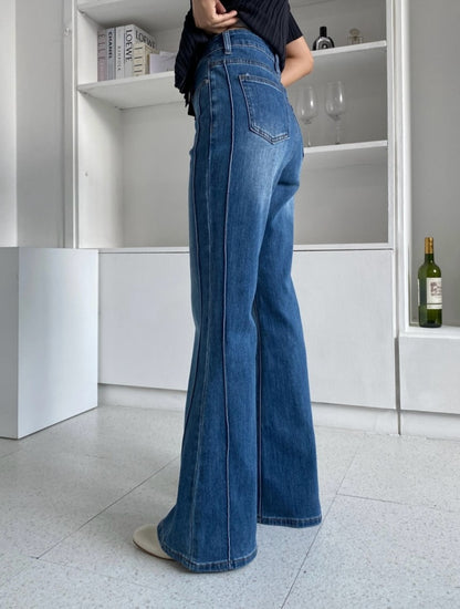 lafy boot-cut denim pants (pre-order)