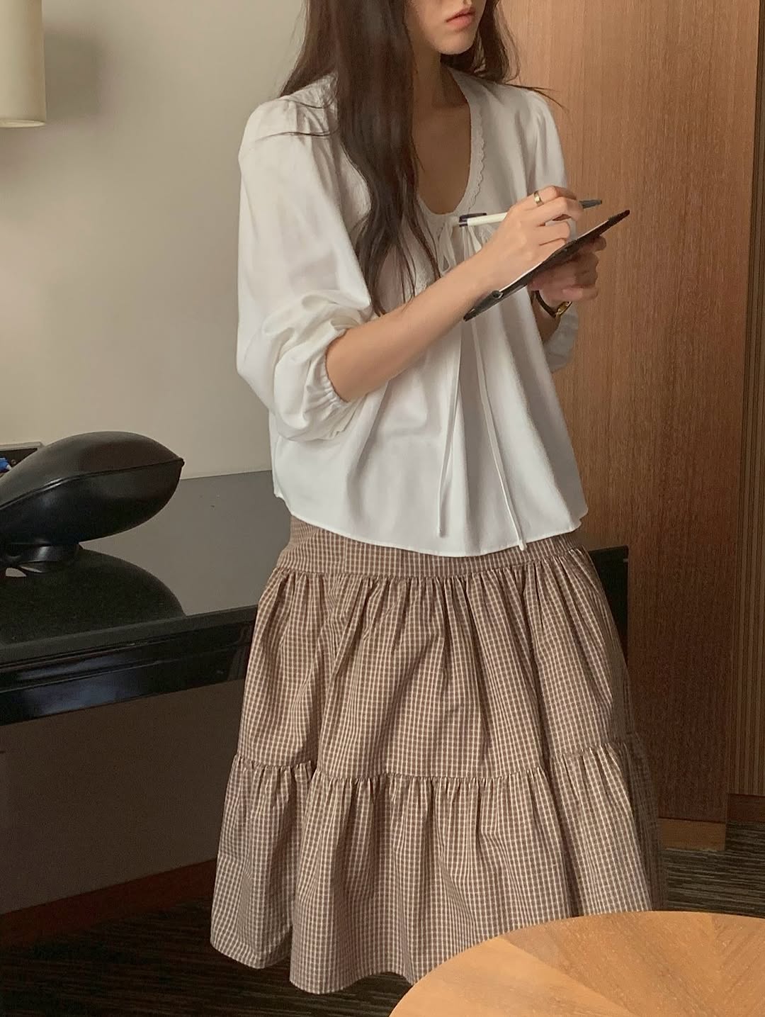 bell lace cotton blouse (pre-order)