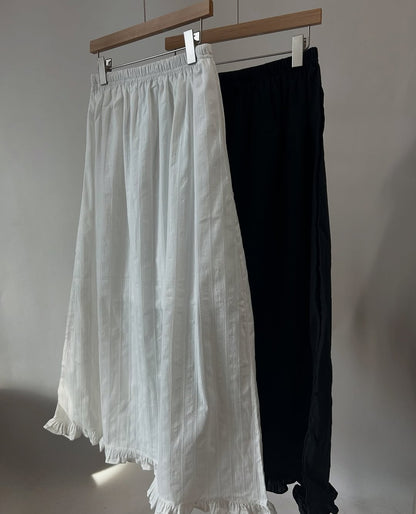 pure frill long skirt