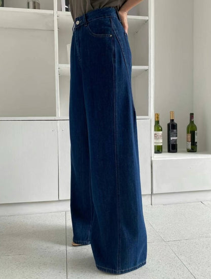 tencel soft denim slacks (pre-order)