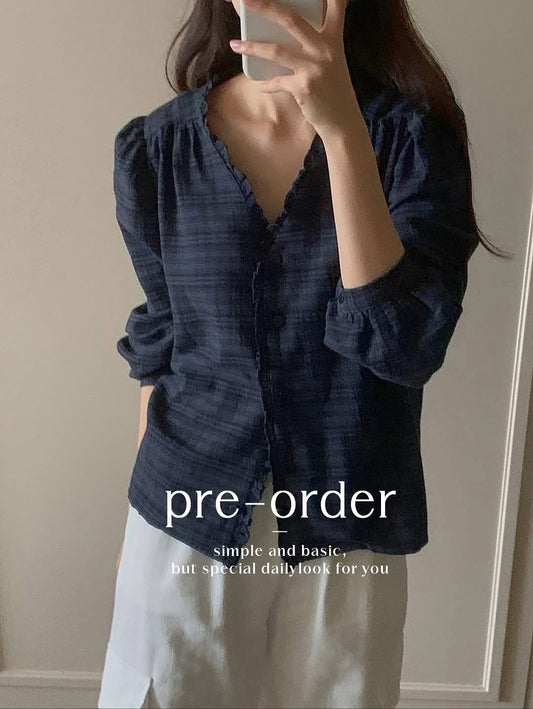melrose frill blouse (pre-order)
