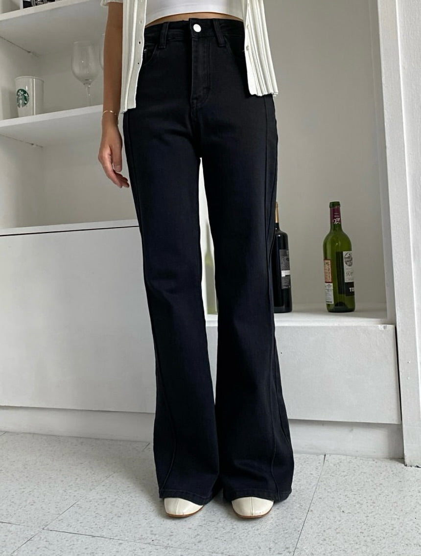 lafy boot-cut denim pants (pre-order)