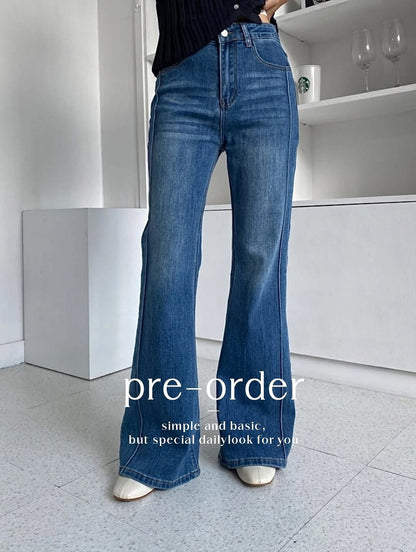 lafy boot-cut denim pants (pre-order)