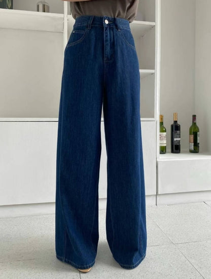 tencel soft denim slacks (pre-order)