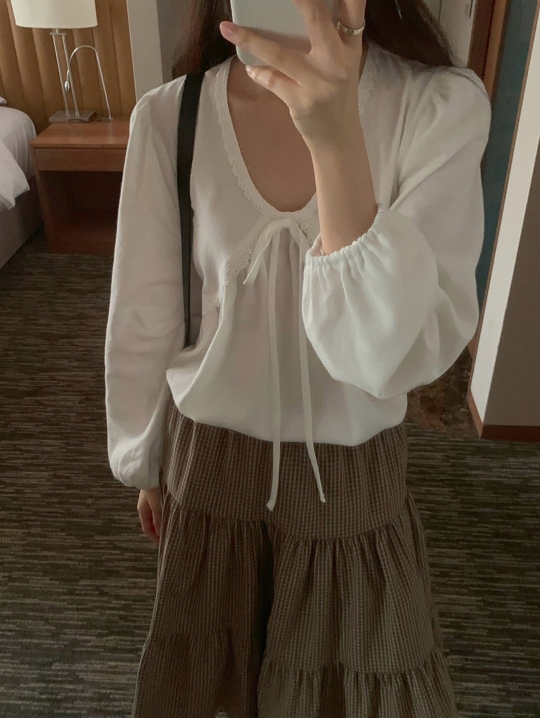 bell lace cotton blouse (pre-order)