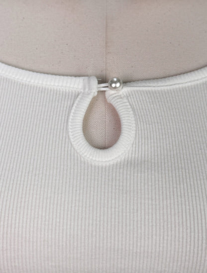 rene pearl button tee (pre-order)