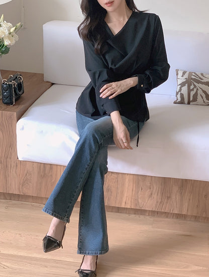 matise tie blouse (pre-order)