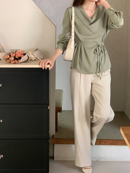 matise tie blouse (pre-order)
