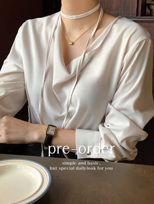 matise tie blouse (pre-order)