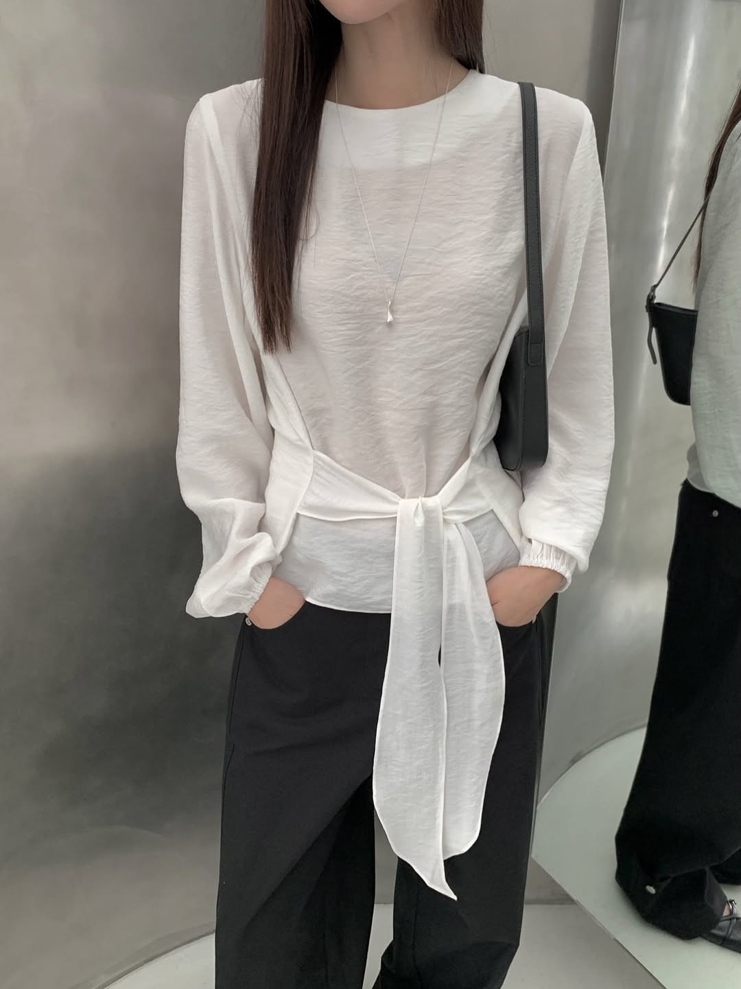 kaye tie blouse